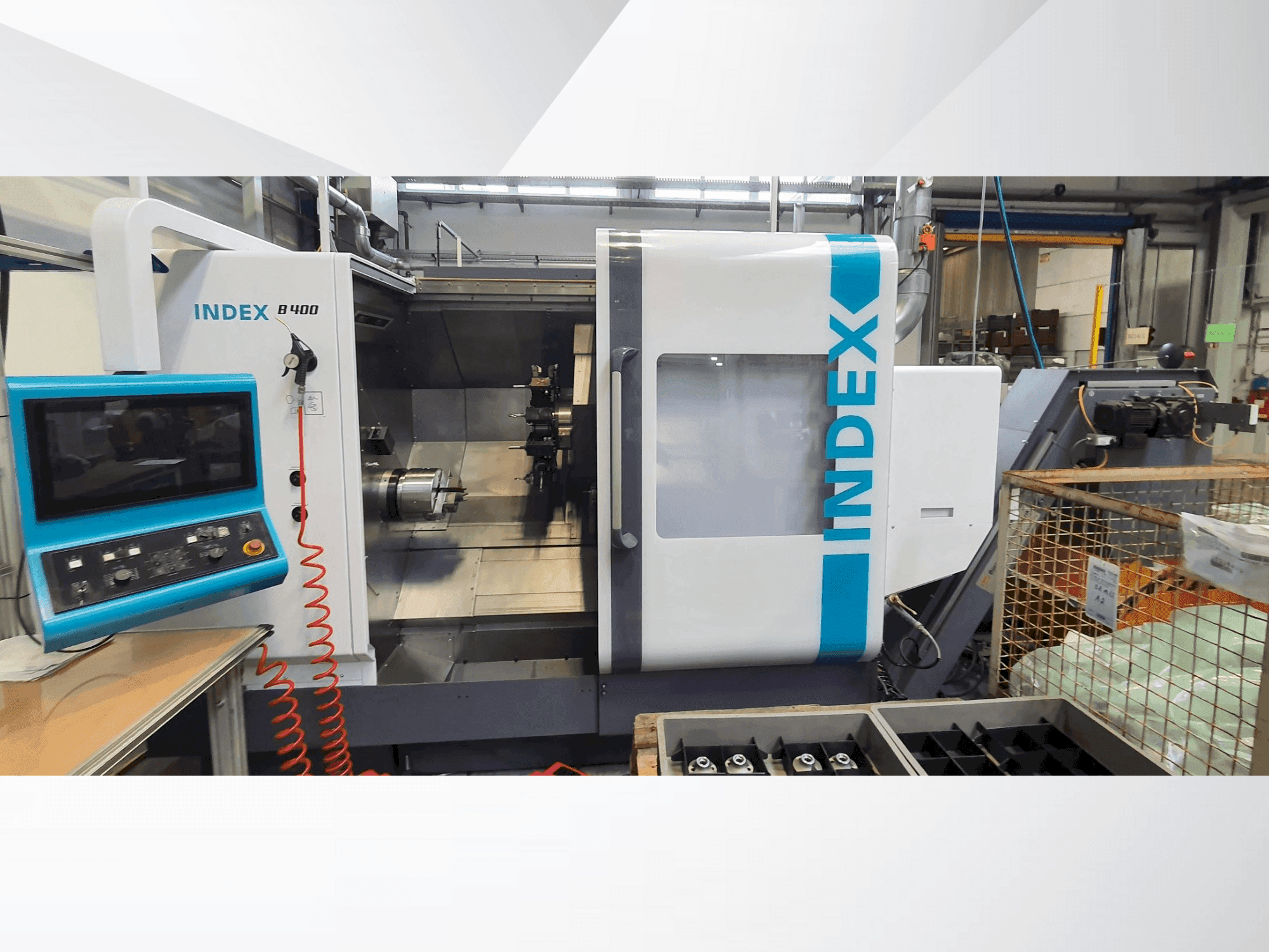 Mašīnas Index B400  pretskats