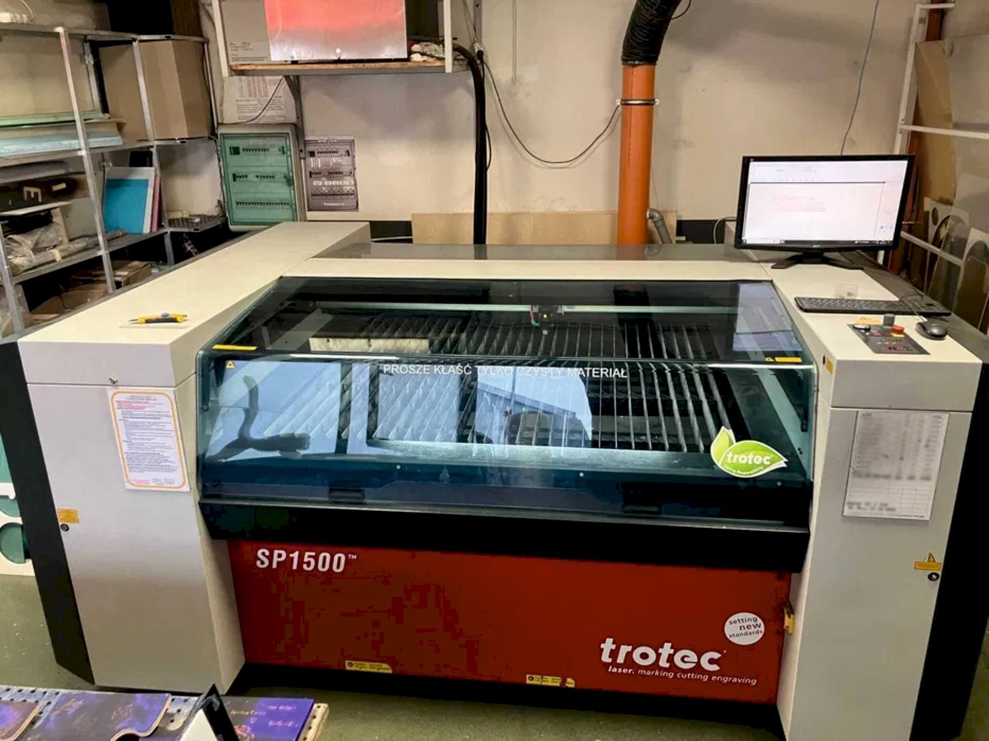 Mašīnas Trotec SP1500 pretskats