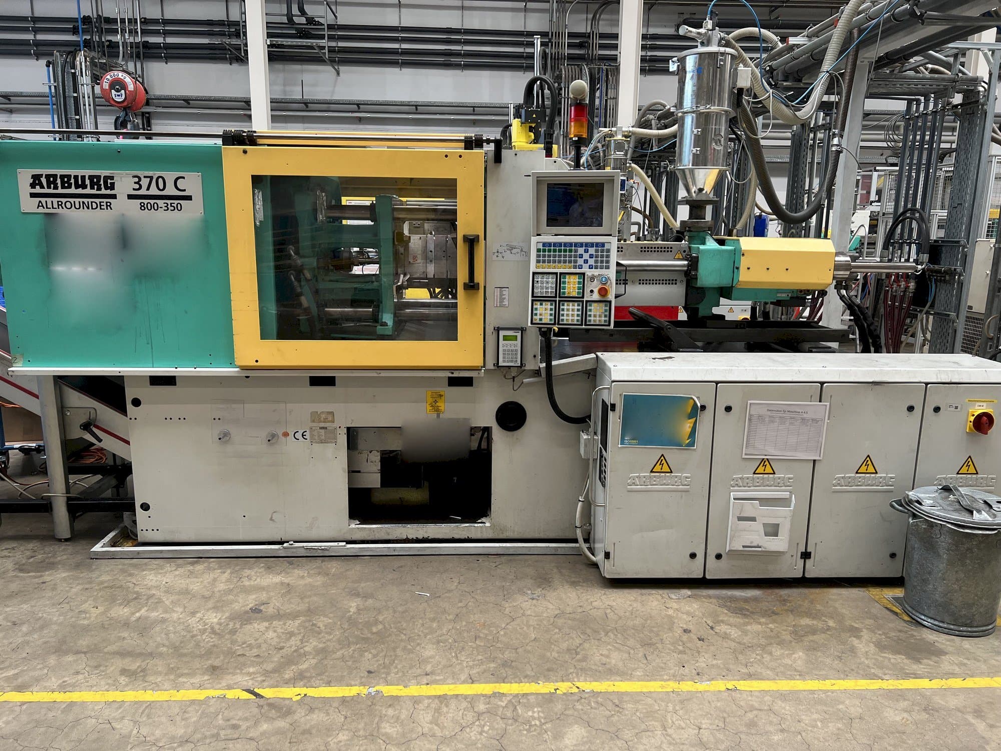 Mašīnas Arburg 370C-800-350 pretskats