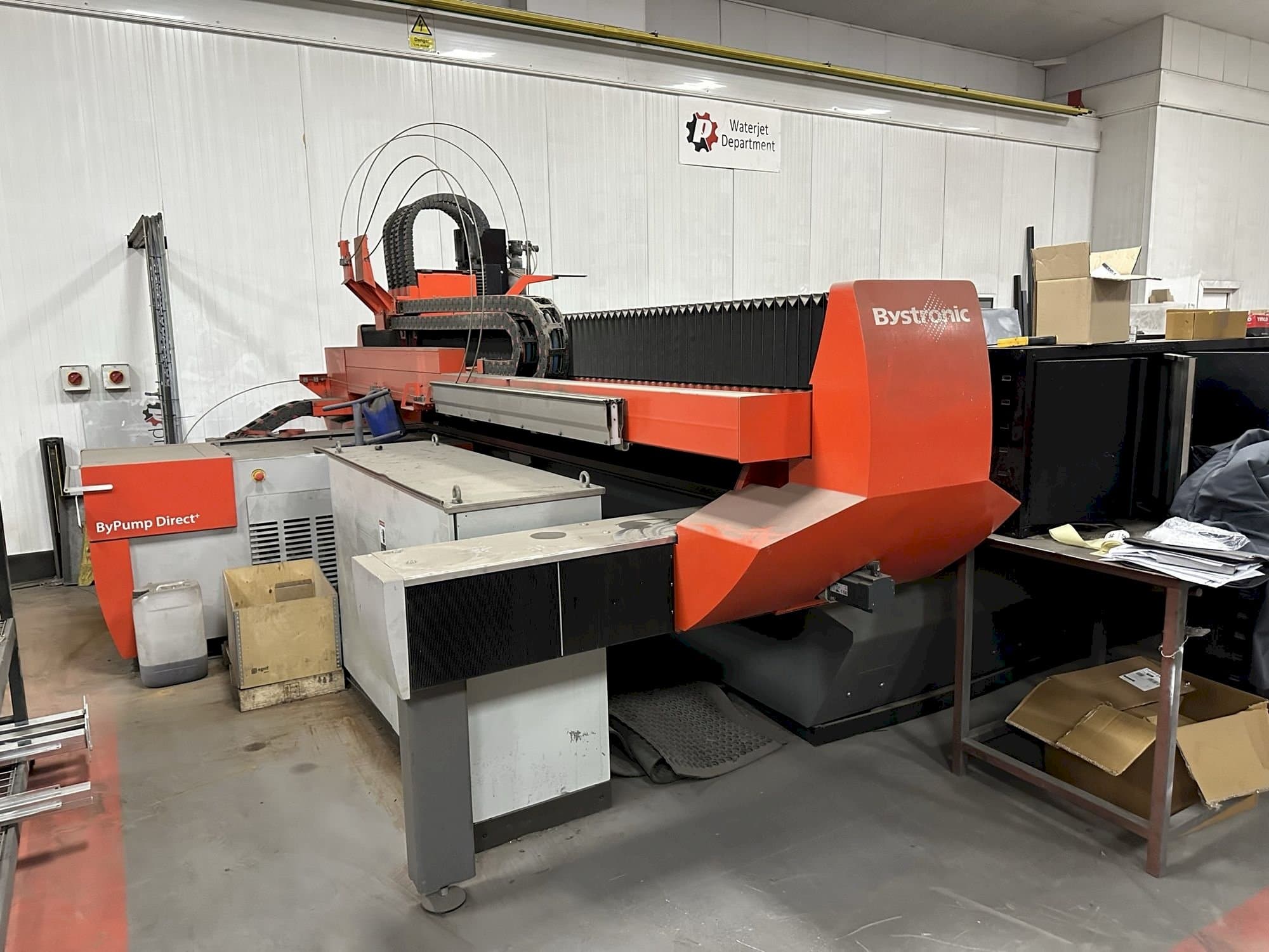 Mašīnas Bystronic Byjet Flex 6030 Waterjet pretskats