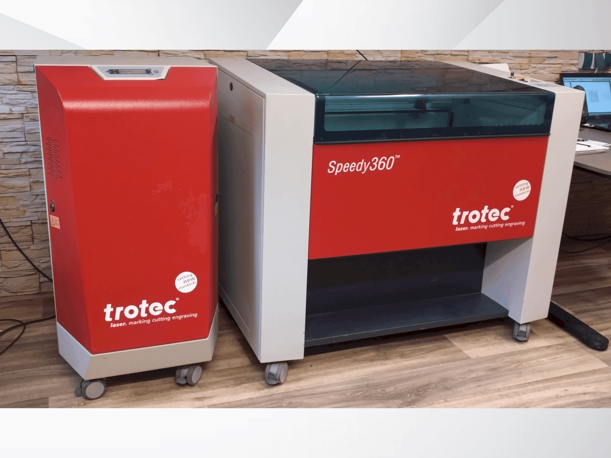 Mašīnas Trotec Speedy 360 pretskats