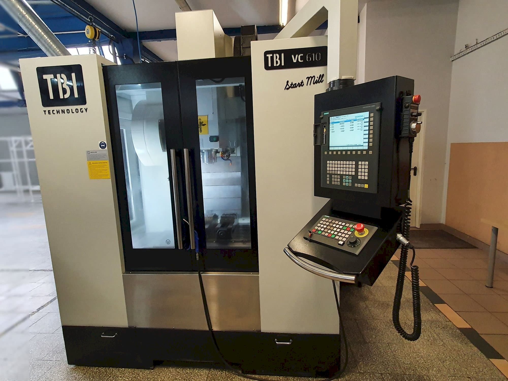 Mašīnas TBI VC610 Start Mill pretskats