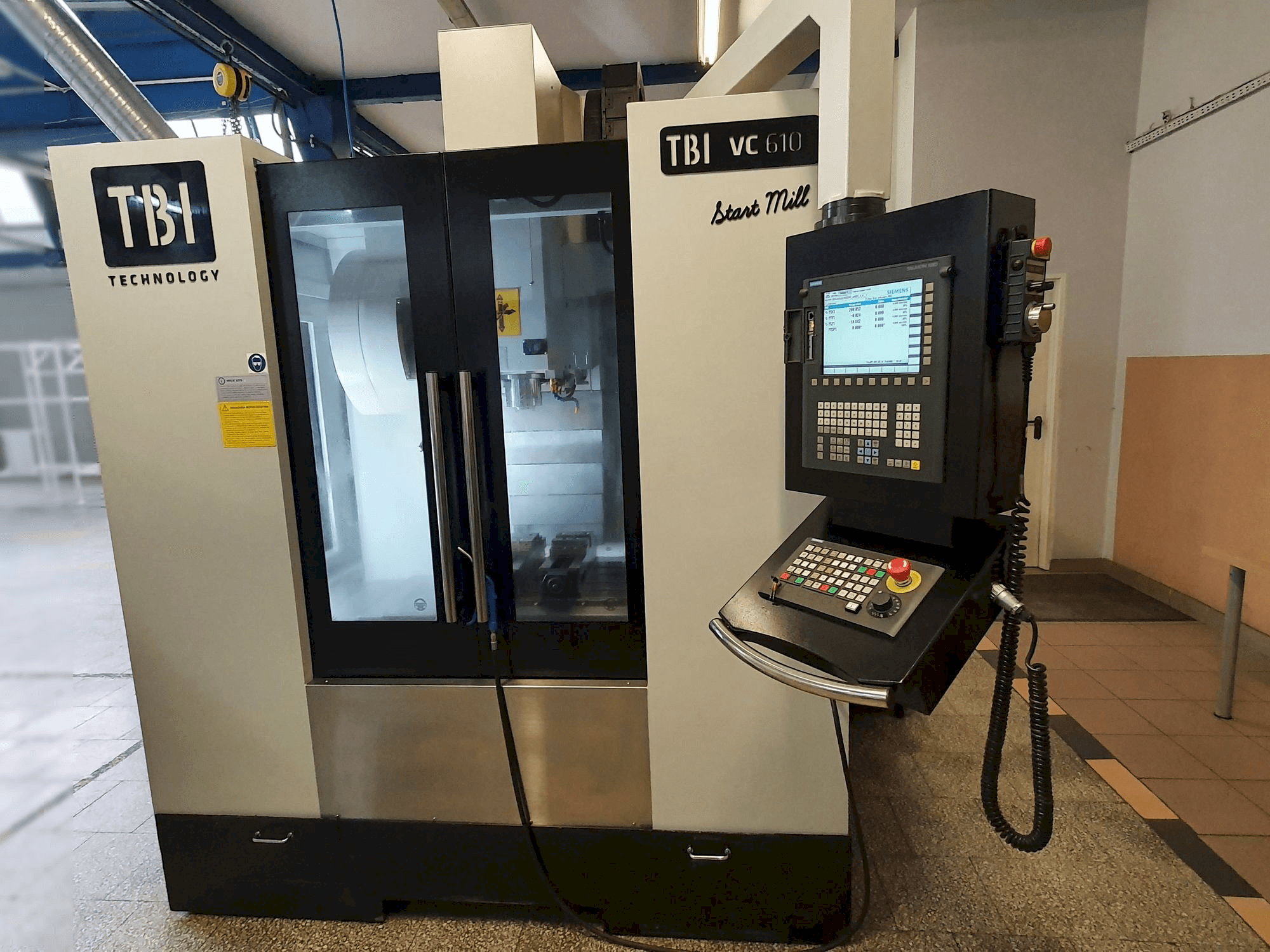 Mašīnas TBI VC610 Start Mill pretskats