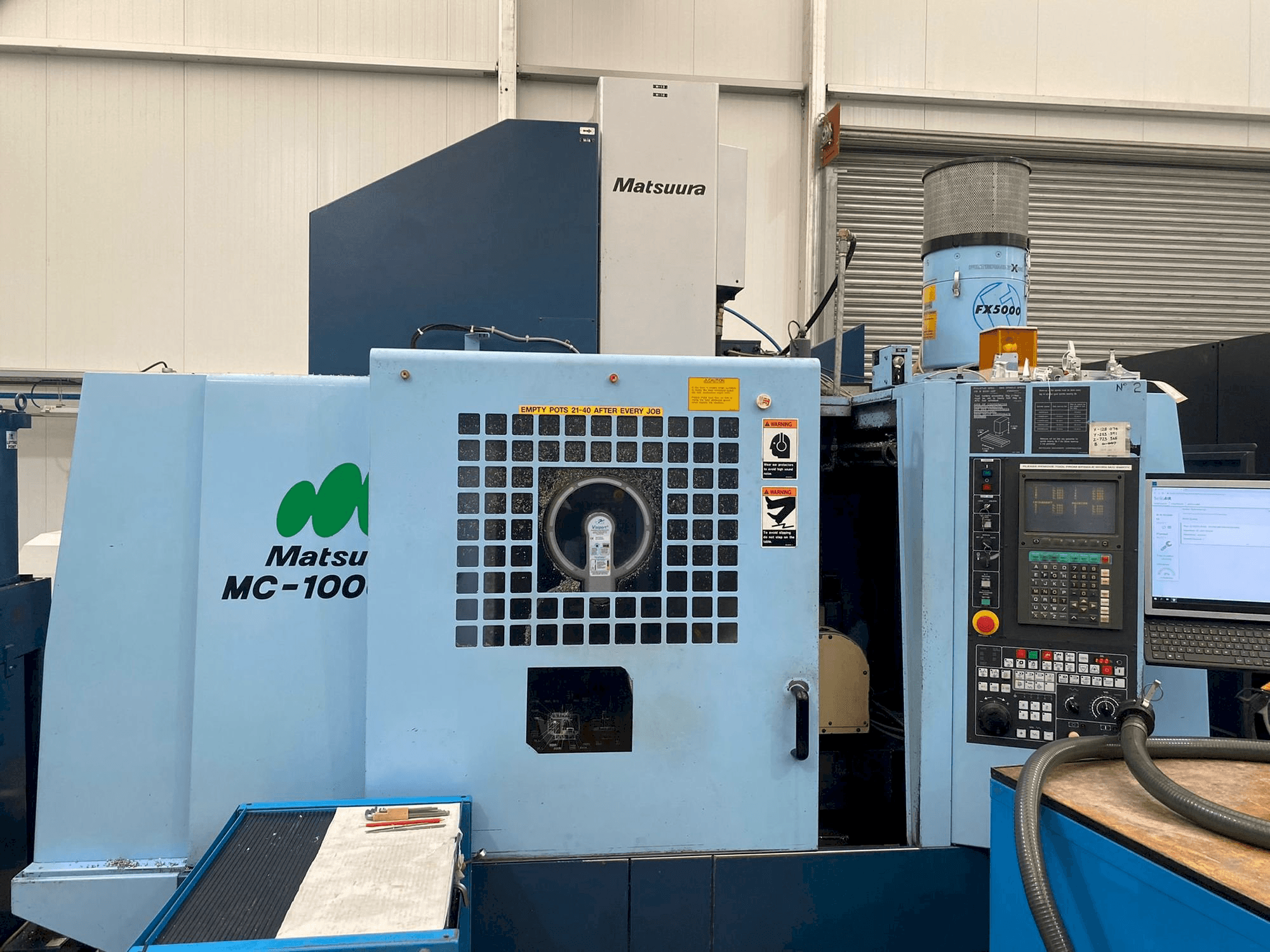 Mašīnas Matsuura MC-1000 VGX pretskats