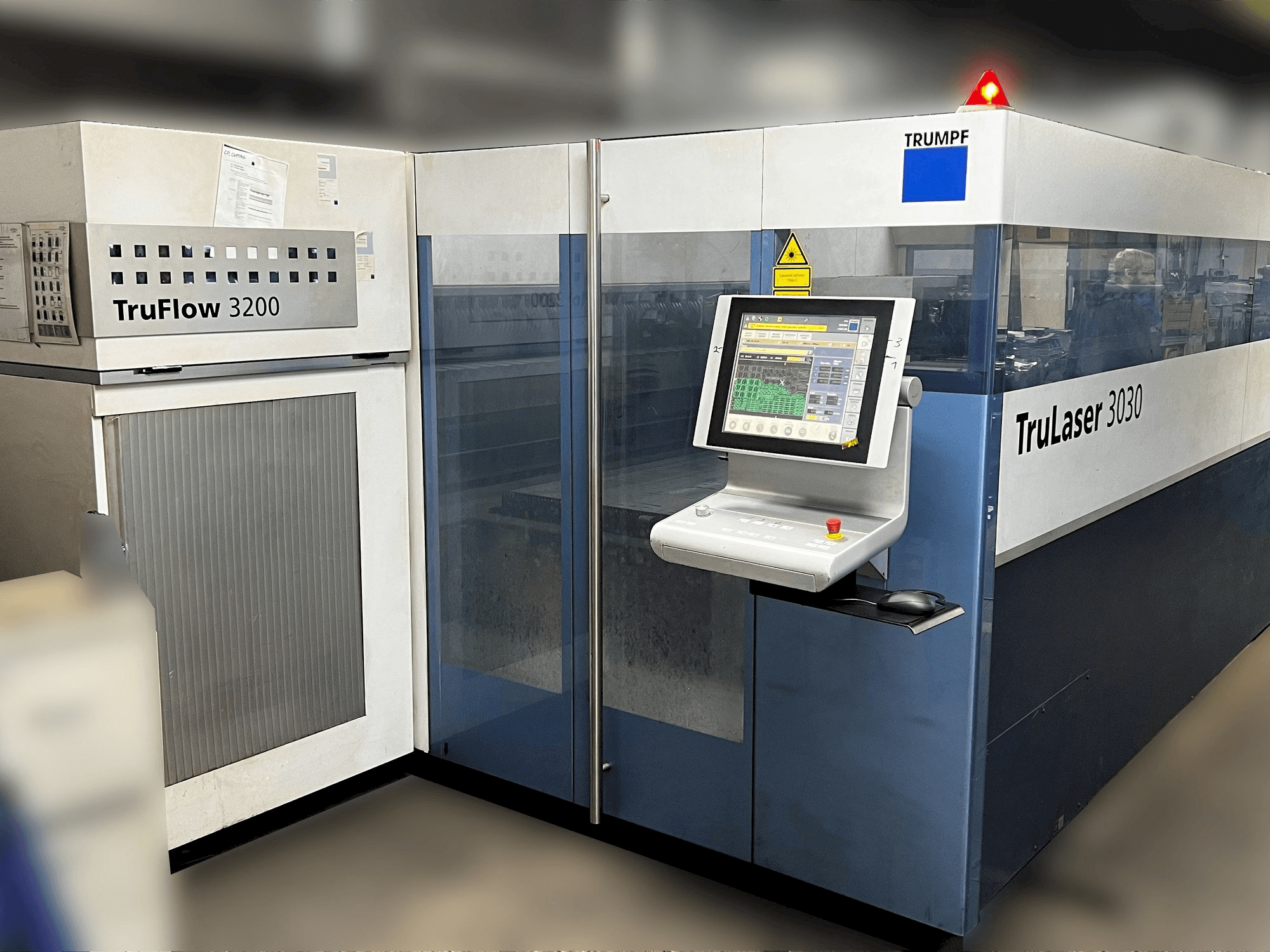 Mašīnas Trumpf Trulaser 3030 pretskats