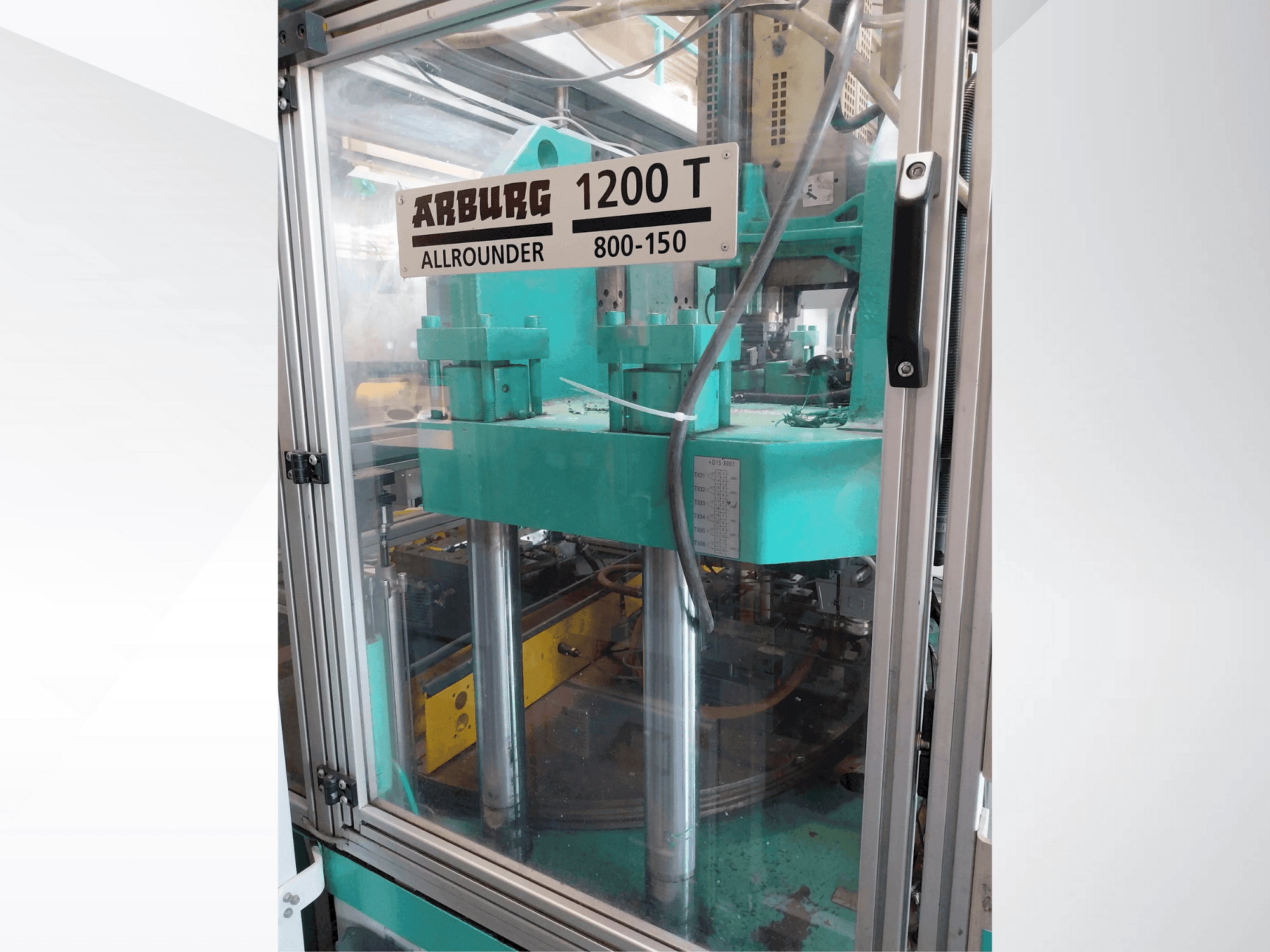 Mašīnas Arburg Allrounder 1200T 800-150 pretskats