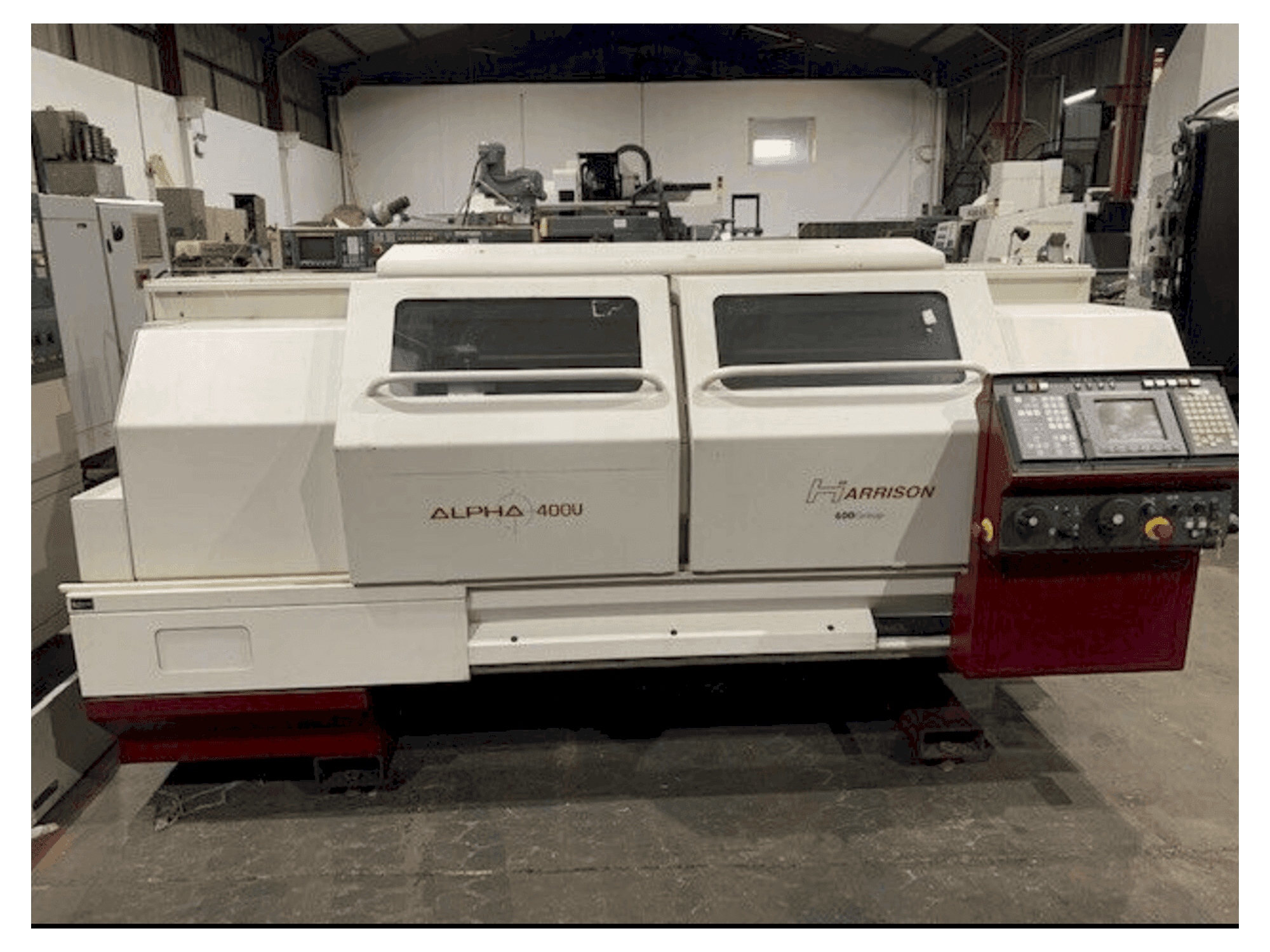 Mašīnas Harrison ALPHA 400 U pretskats
