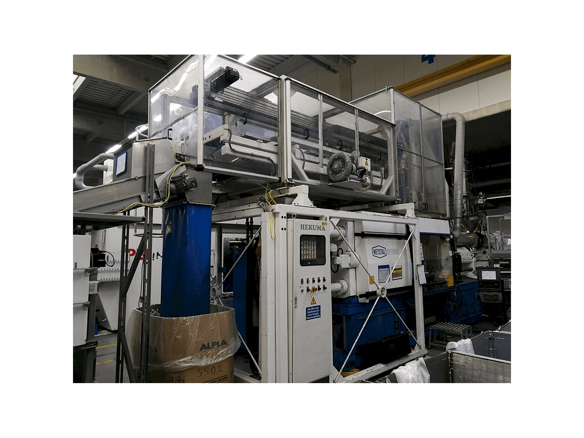 Mašīnas Netstal skats HP-3500/3550-R no kreisās puses