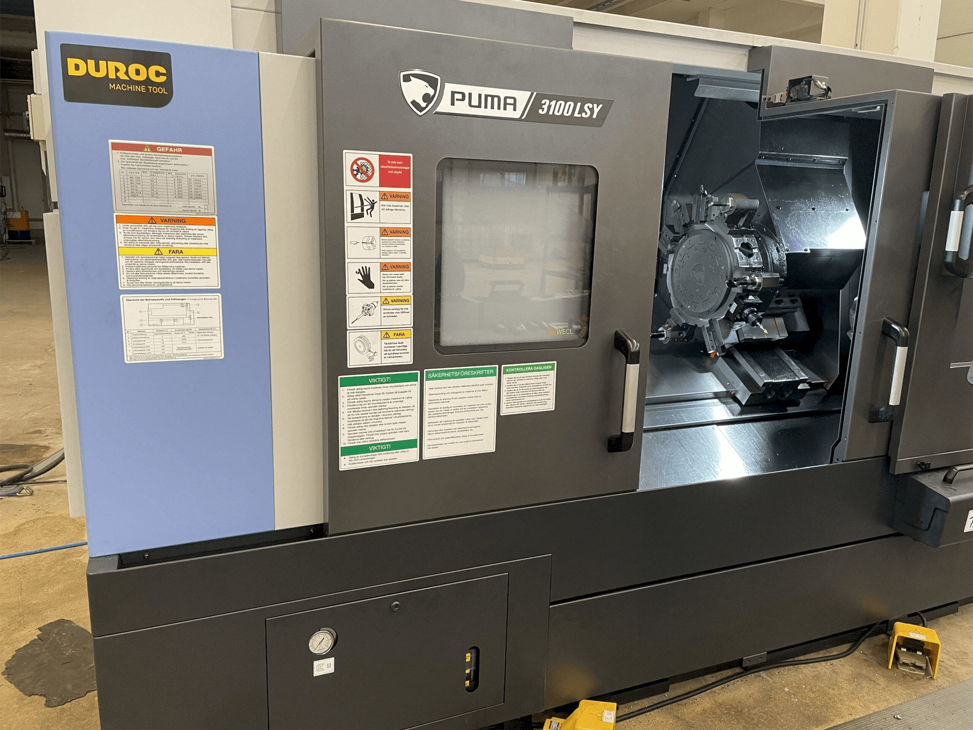 Mašīnas Doosan Puma pretskats