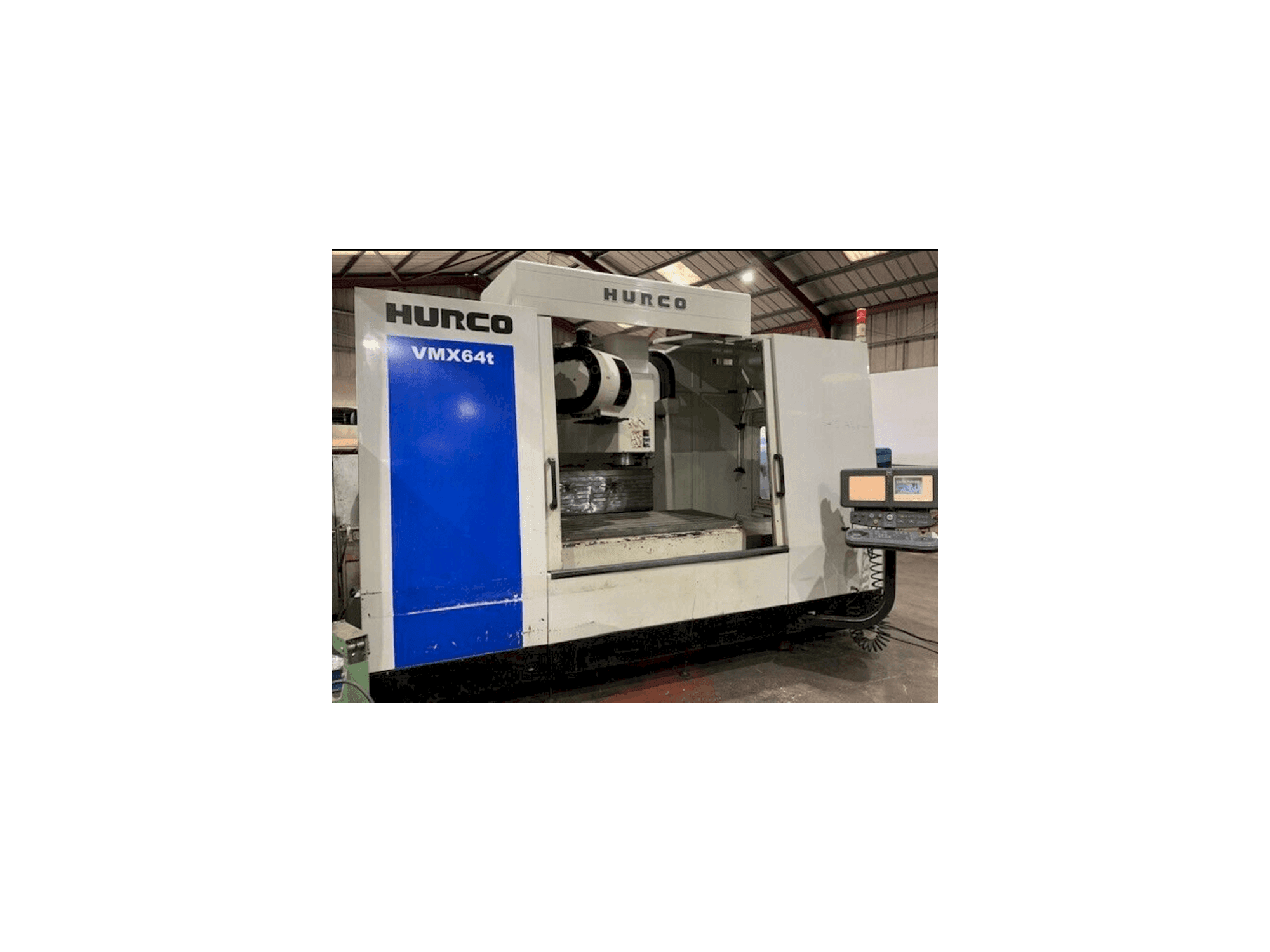 Mašīnas Hurco VMX 64/40T kreisās malas skats