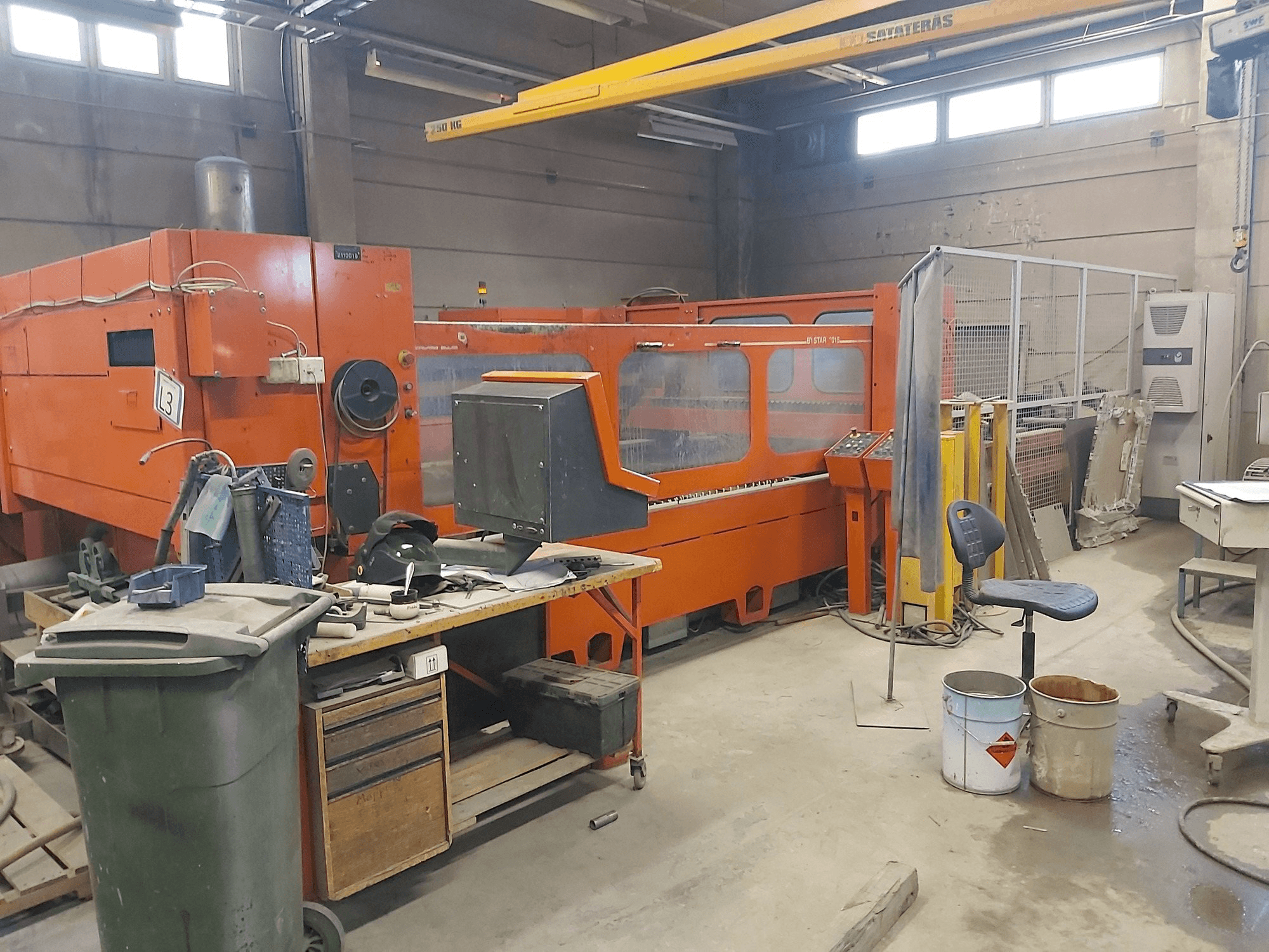 Mašīnas Bystronic BTL 3500 pretskats