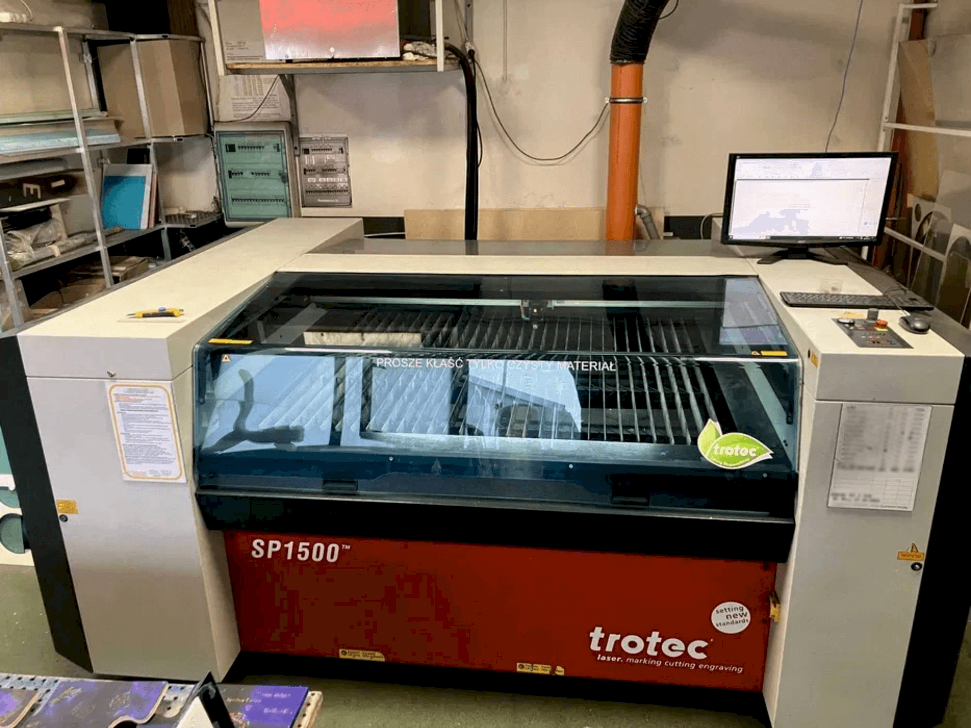 Mašīnas Trotec SP1500 pretskats
