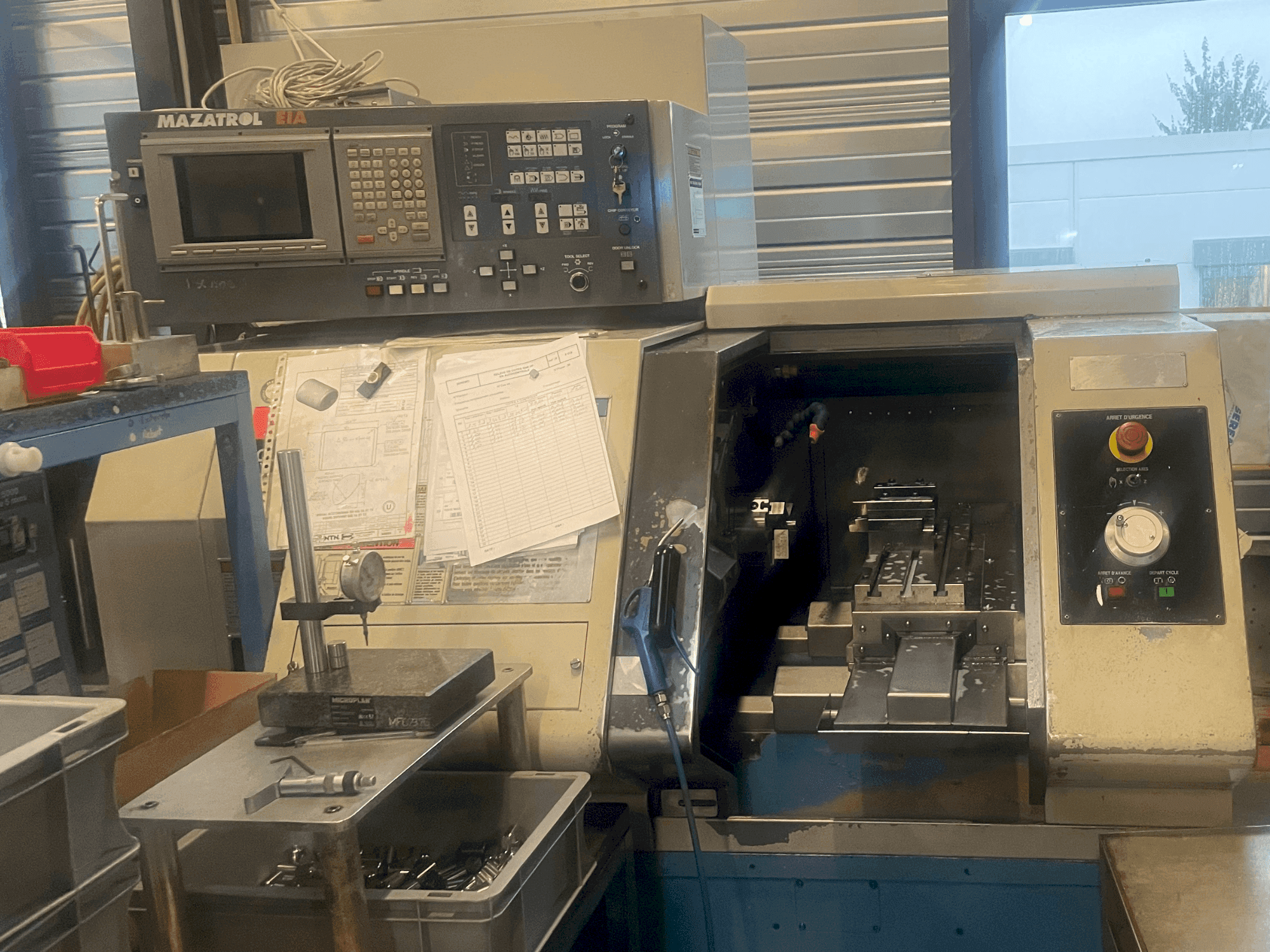 Mašīnas Mazak QT6 T (2007)+MAZAK QT6 G (2002)+1 LNS Hydrobar mini sprint pretskats