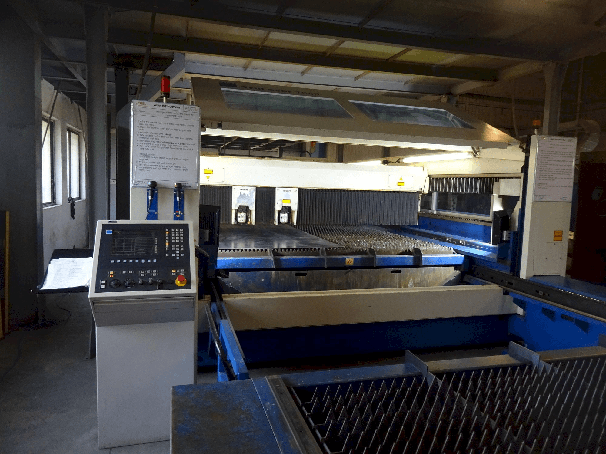 Mašīnas Trumpf TruLaser 7040 pretskats