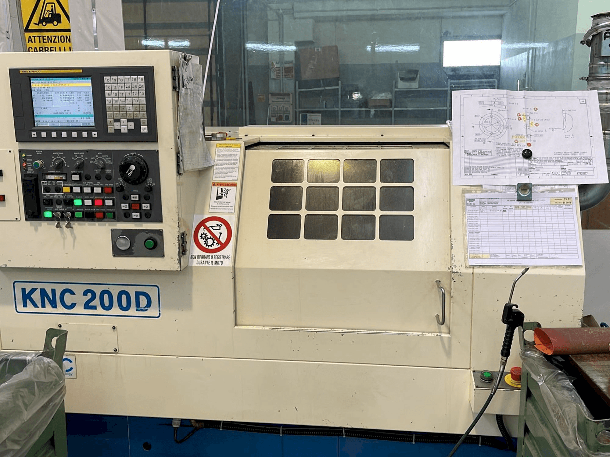 Mašīnas Kitamura KNC 200D pretskats