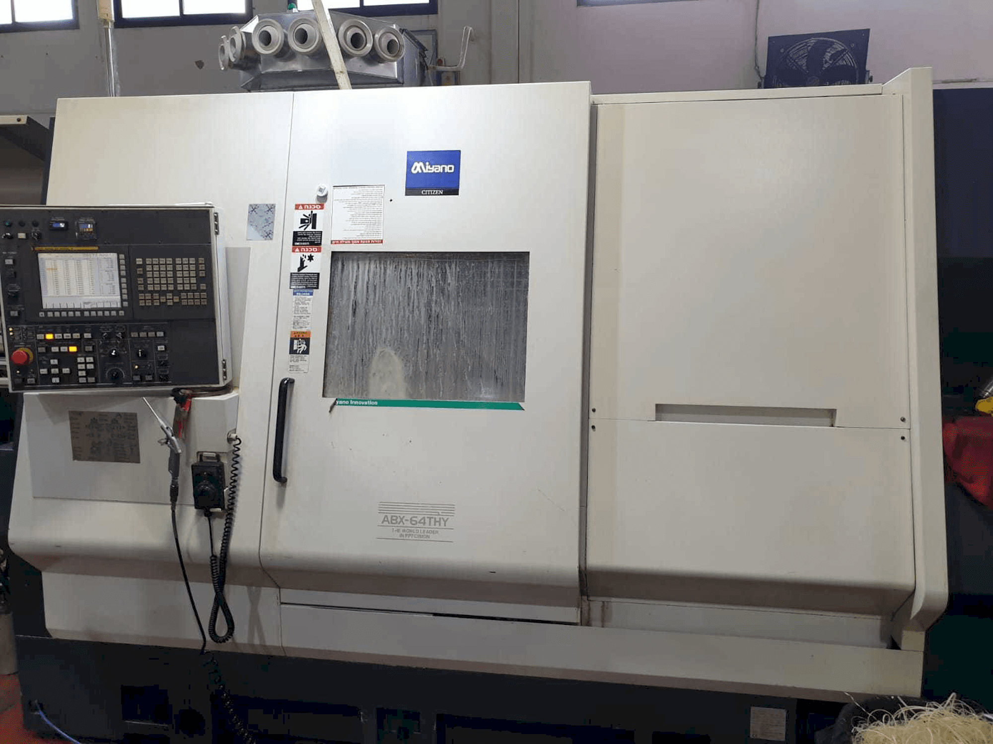 Mašīnas Miyano ABX-64THY pretskats