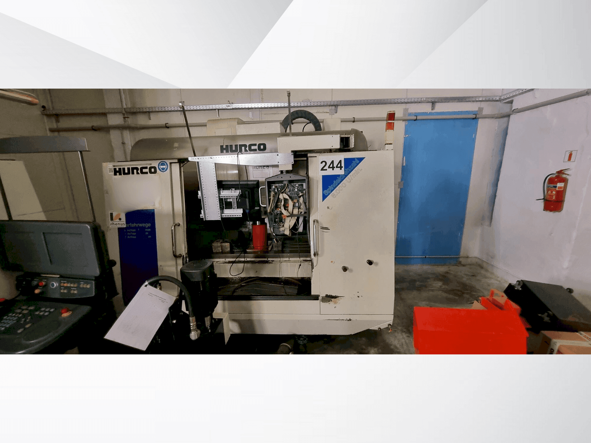 Mašīnas Hurco VM2 pretskats