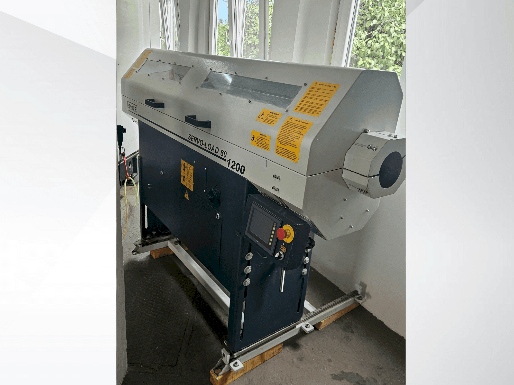 Mašīnas SPINNER SERVO-LOAD 80-1200 pretskats