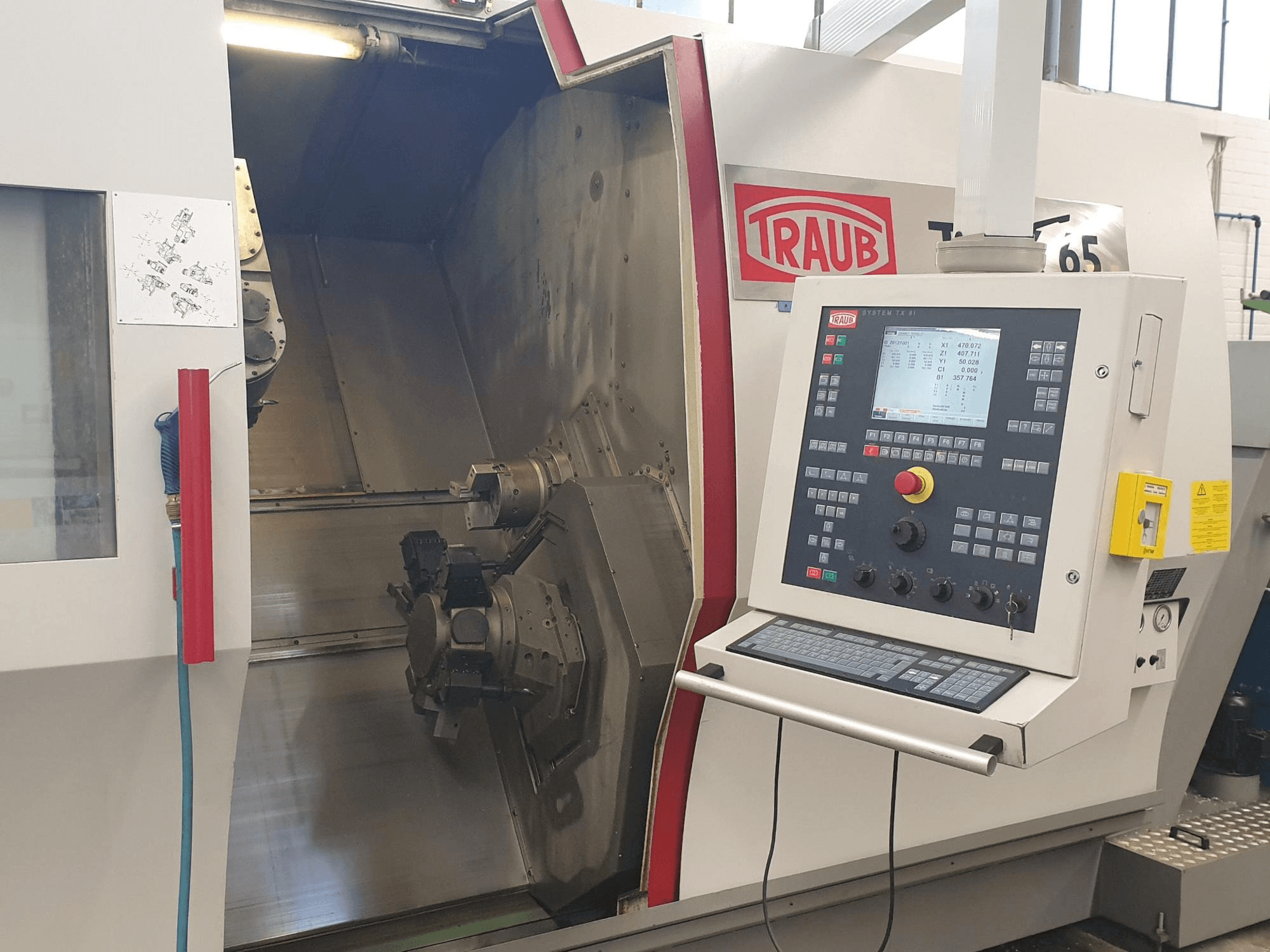 Mašīnas TRAUB TNX 65 pretskats