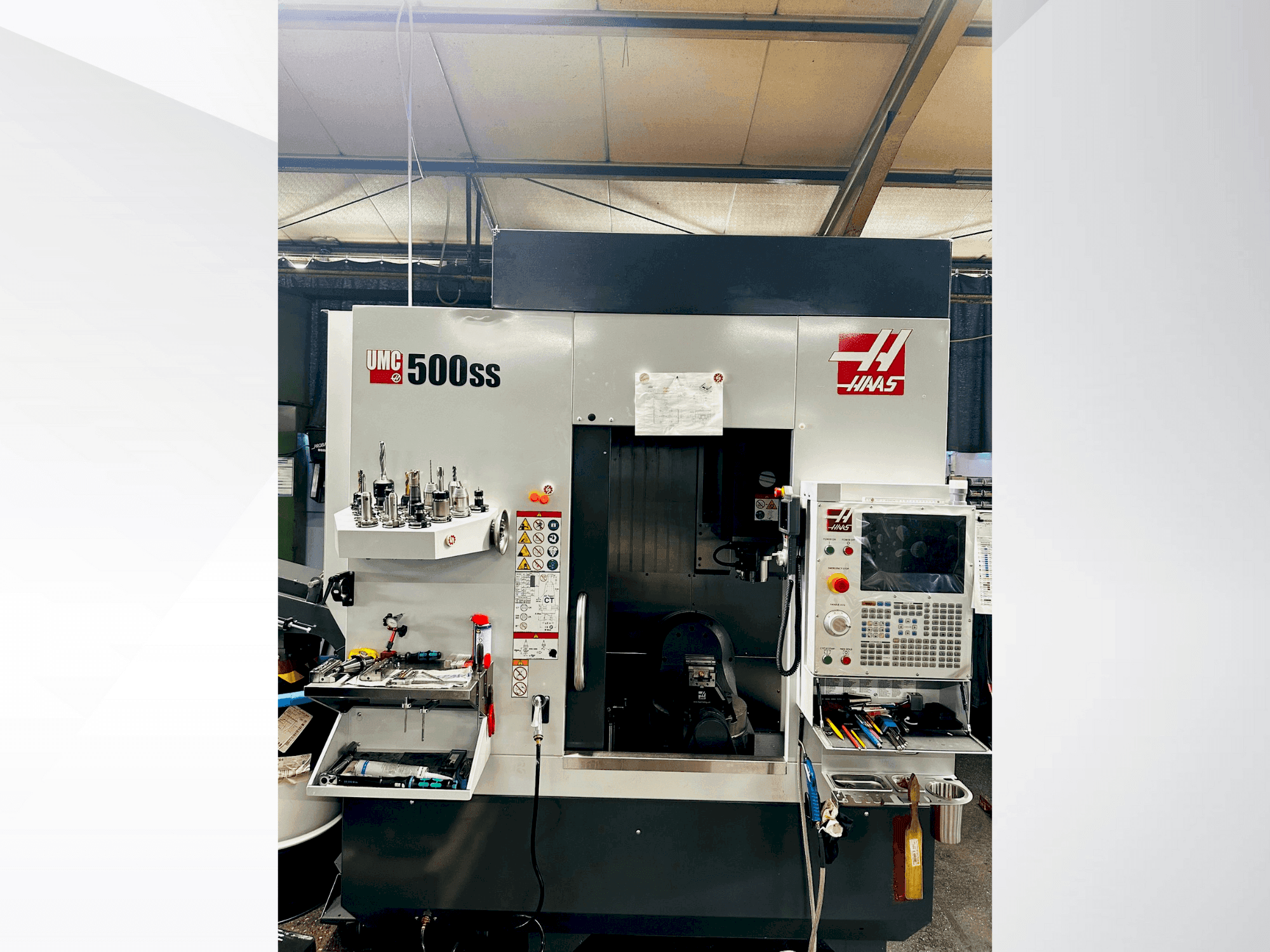 Mašīnas HAAS UMC 500 SS pretskats