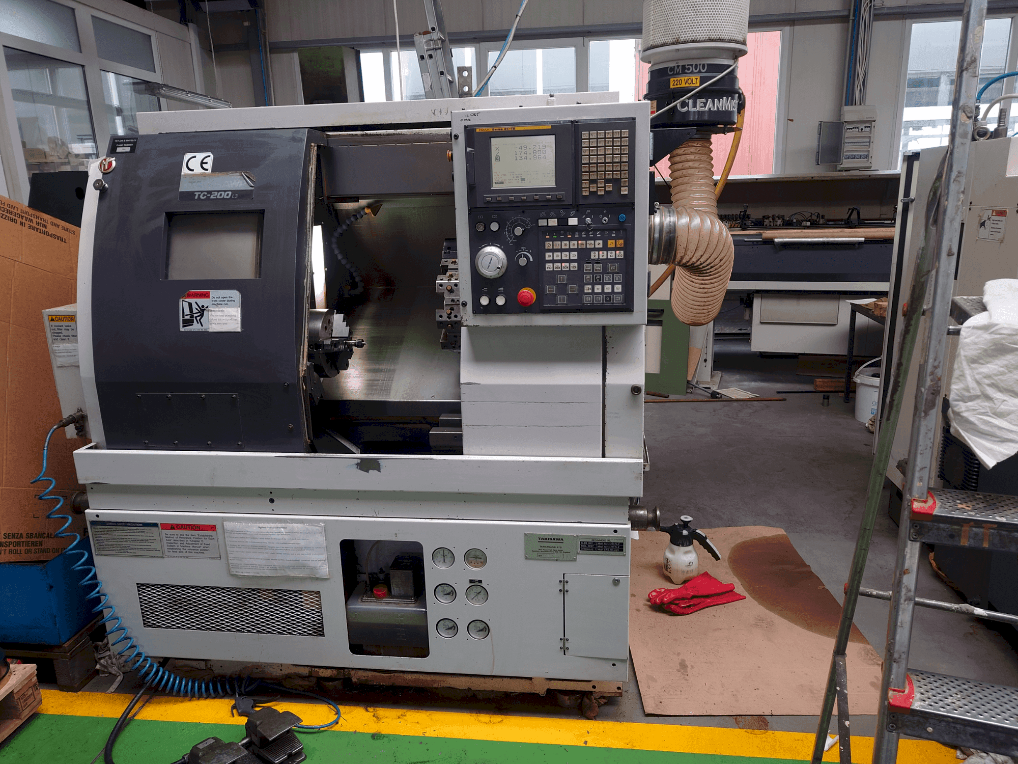 Mašīnas Takisawa TC-200 L3 pretskats