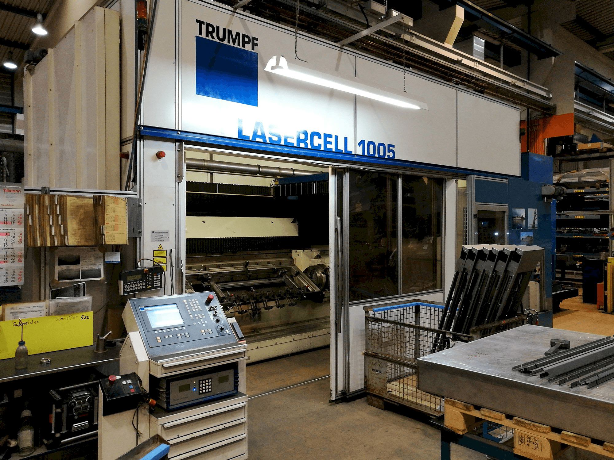 Mašīnas Trumpf skats Lasercell TLC 1005 no kreisās puses