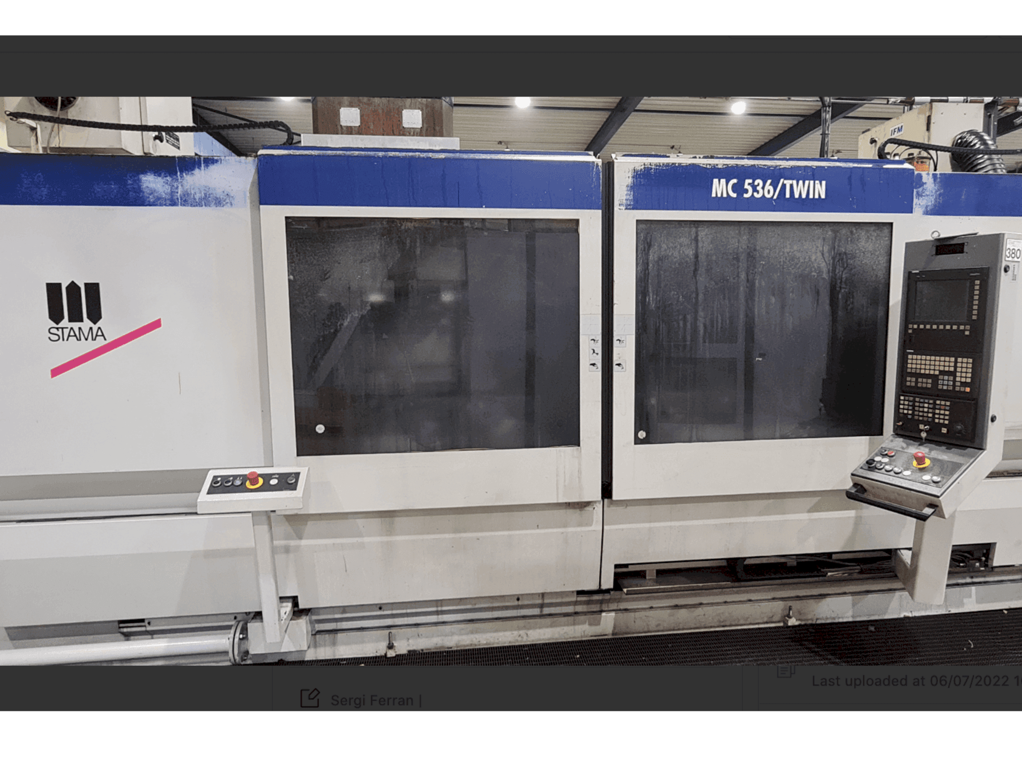 Mašīnas STAMA MC536/Twin pretskats