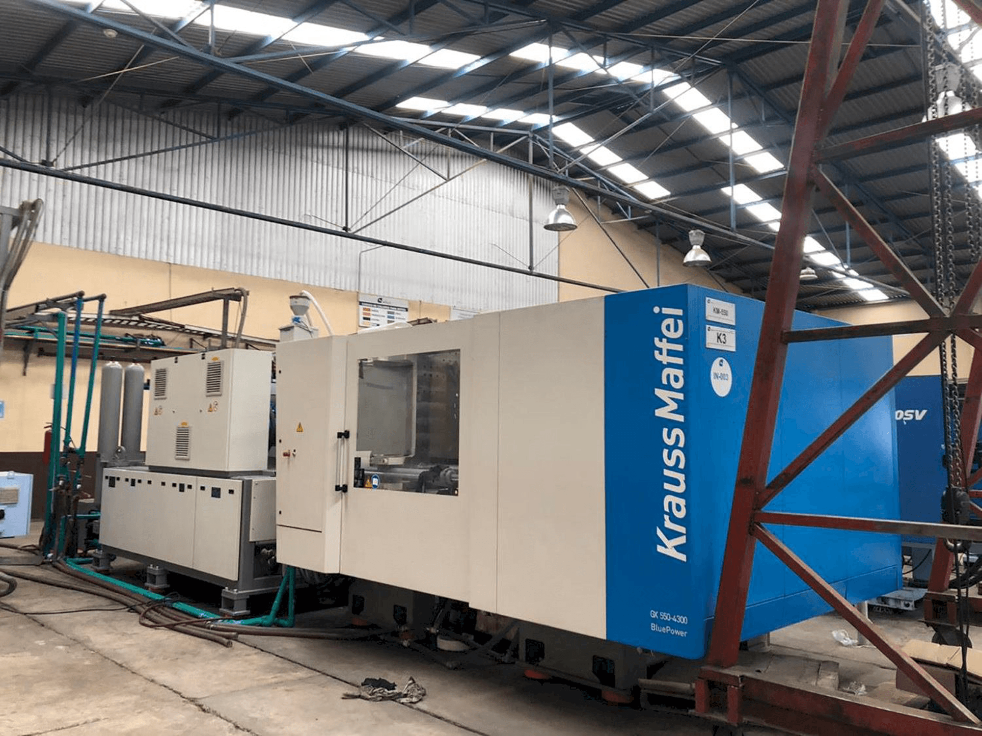 Mašīnas Krauss Maffei 550-4300 GX pretskats