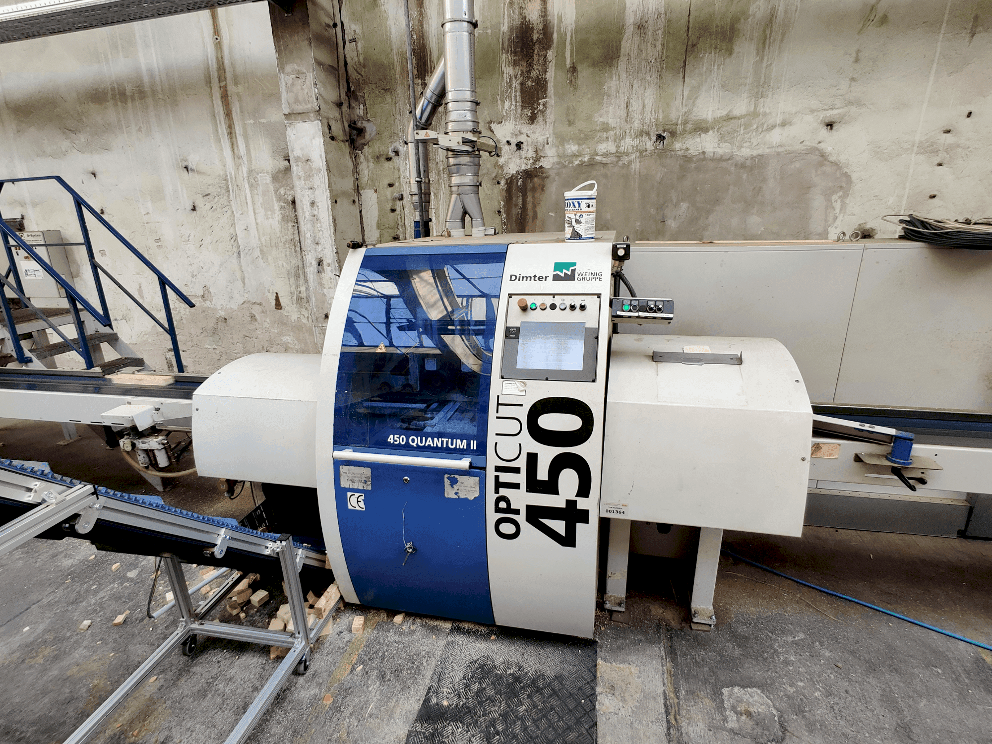 Mašīnas WEINIG / DIMTER Combiscan C200 4/4 & OPTICUT 450 Q pretskats
