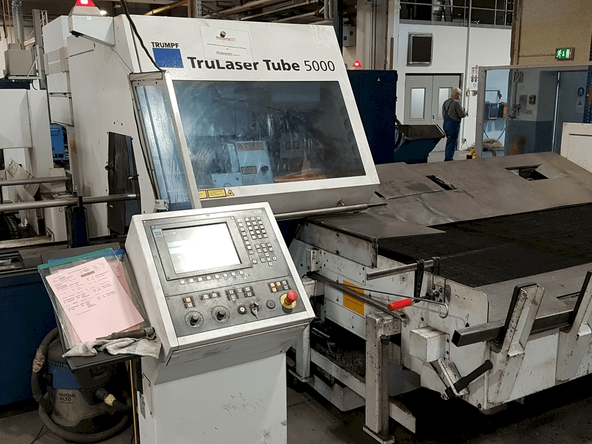 Mašīnas Trumpf TruLaser Tube 5000 pretskats