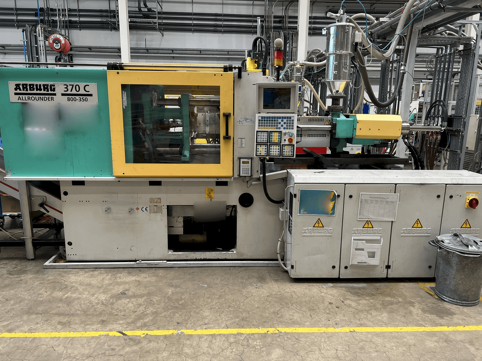 Mašīnas Arburg 370C-800-350 pretskats