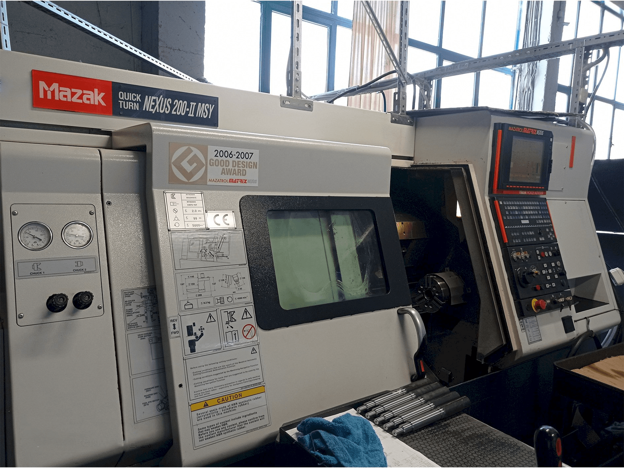 Mašīnas Mazak Quick Turn Nexus 200-II MSY pretskats