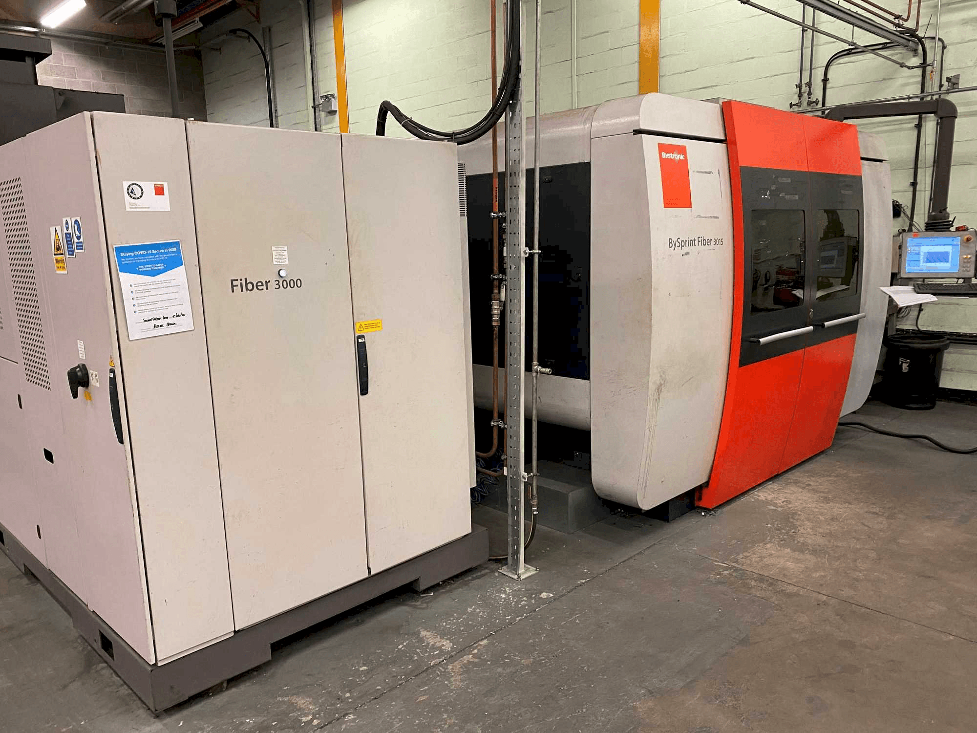 Mašīnas Bystronic BySprint 3015 Fiber pretskats