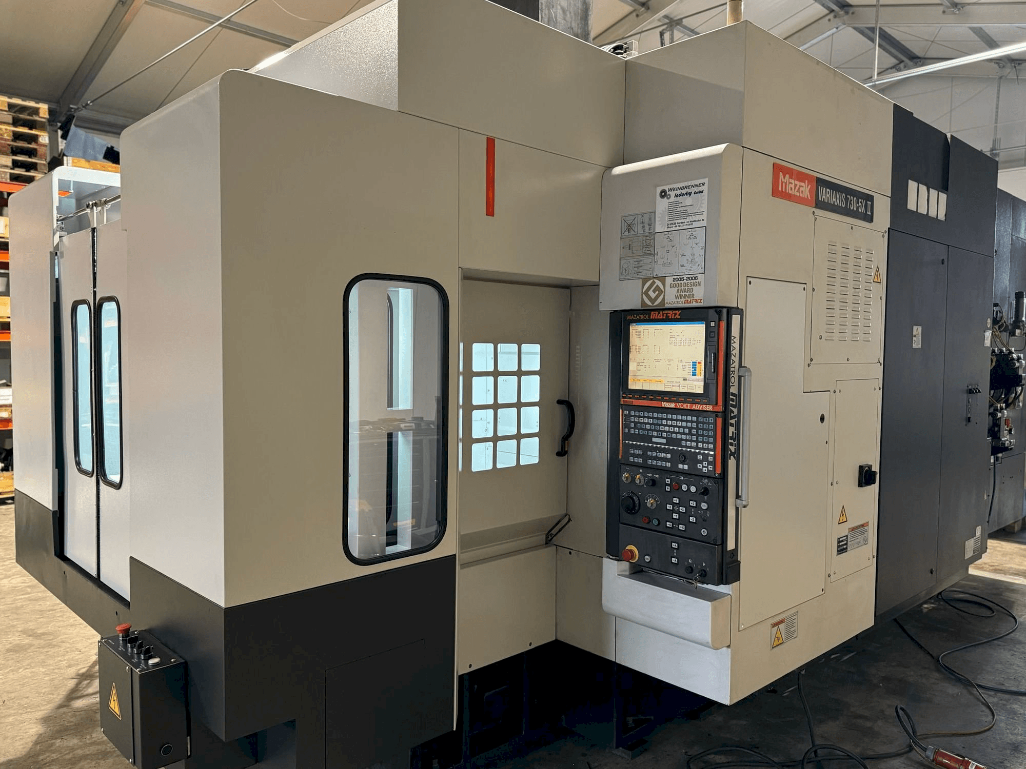 Mašīnas Mazak Variaxis 730-5X II pretskats