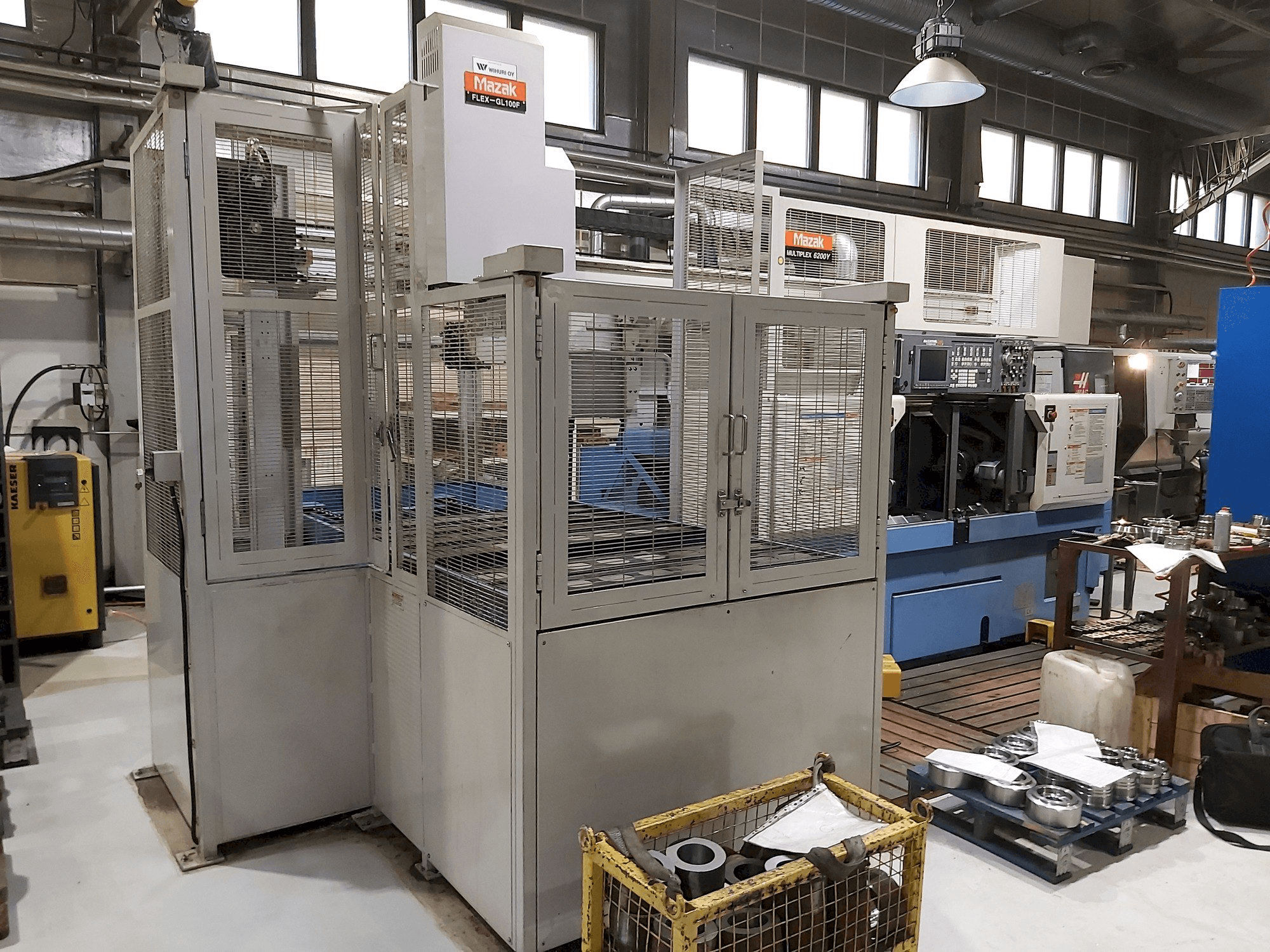 Mašīnas Mazak Multiplex 6200Y + Gantry robot pretskats