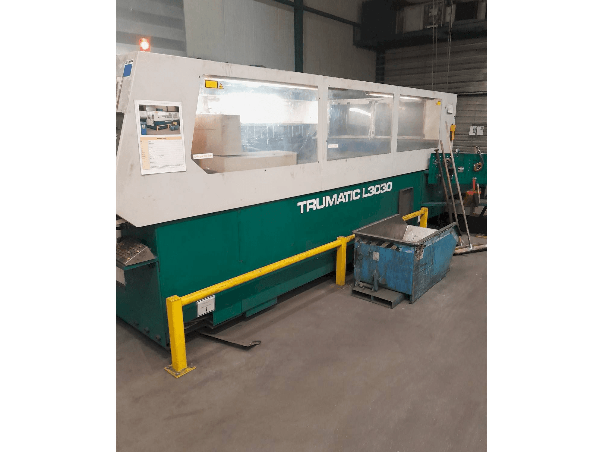Mašīnas Trumpf Trumatic L3030 pretskats