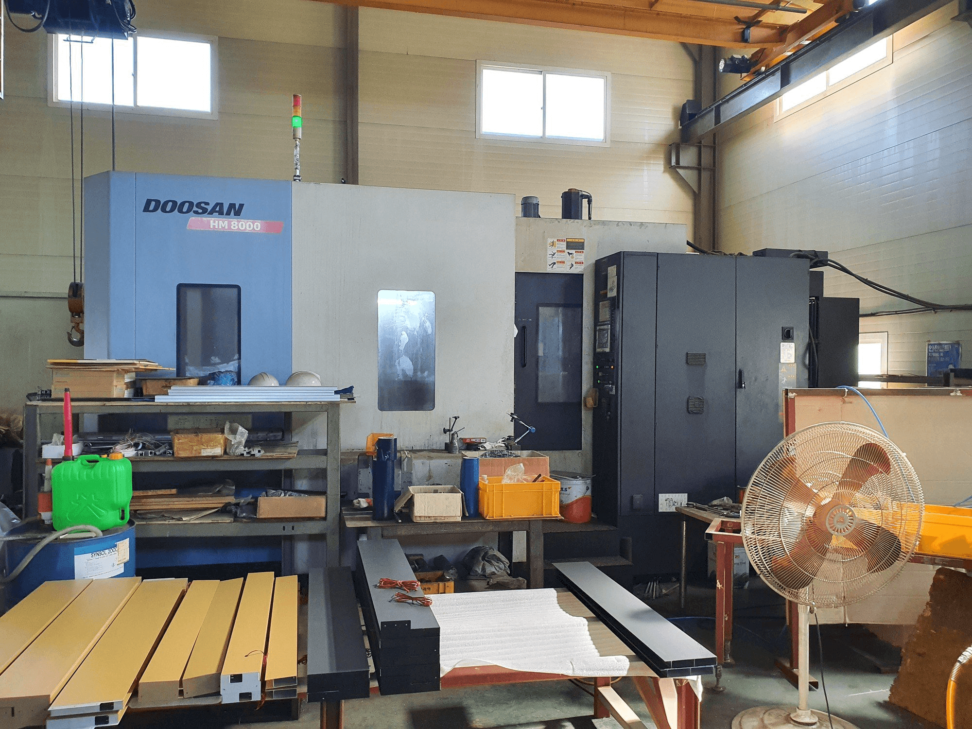 Mašīnas Doosan HM8000 pretskats