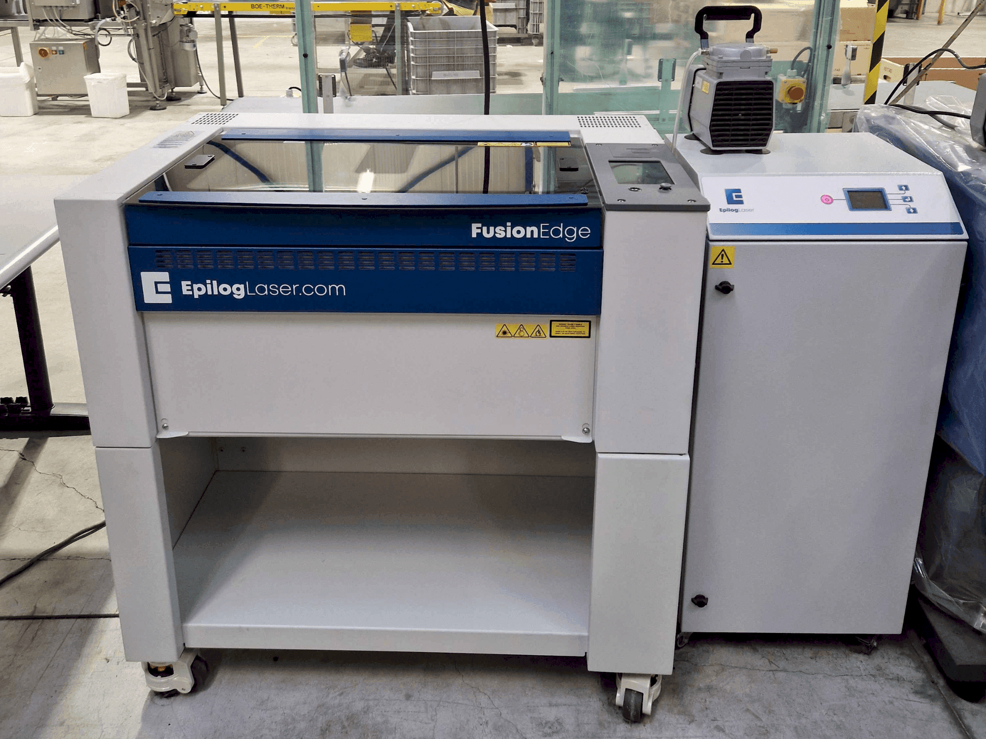 Mašīnas EPILOG Laser Fusion Ege 12 30watt fiber pretskats
