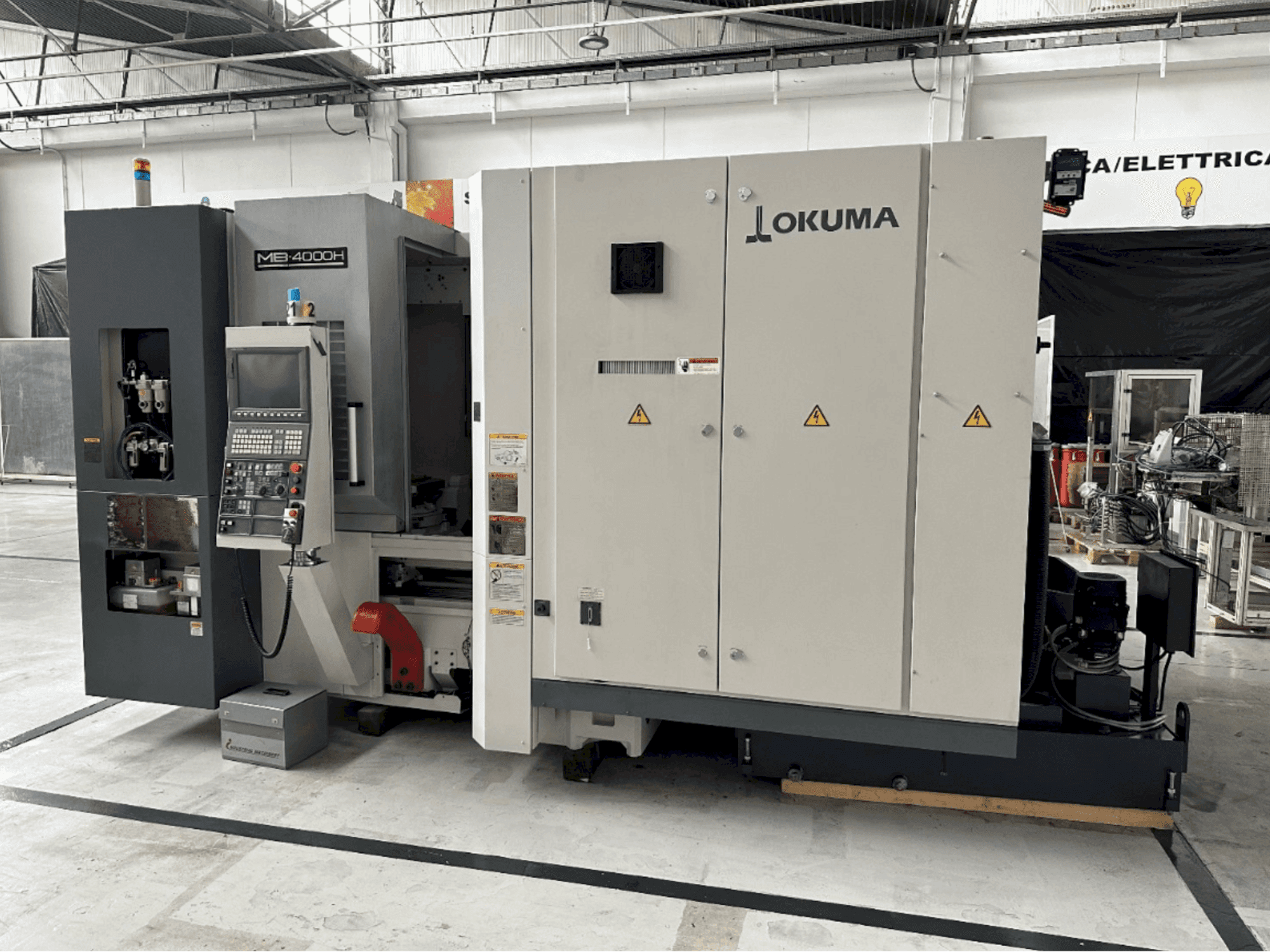 Mašīnas Okuma MB 4000 H pretskats