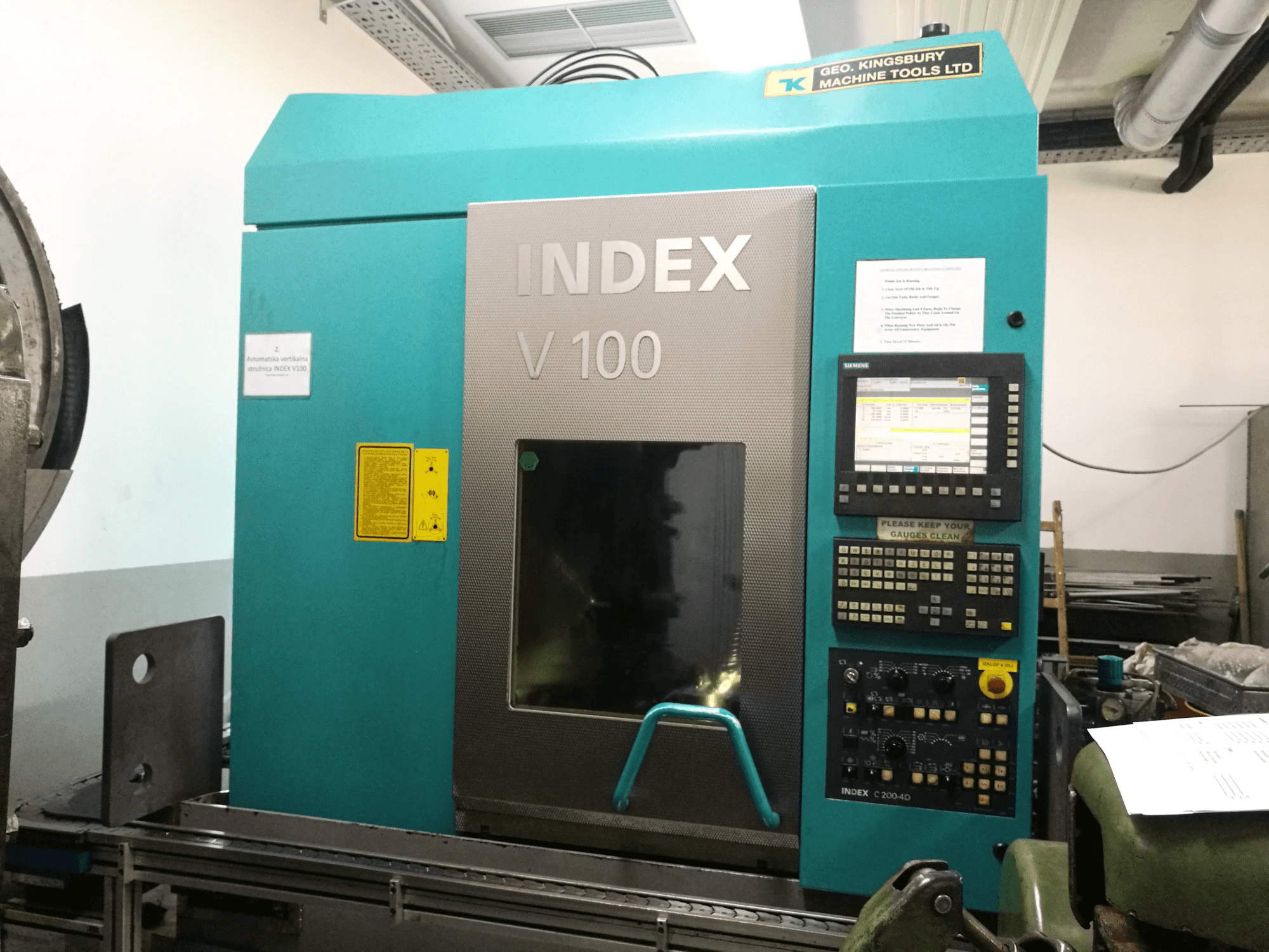 Mašīnas Index V100 pretskats
