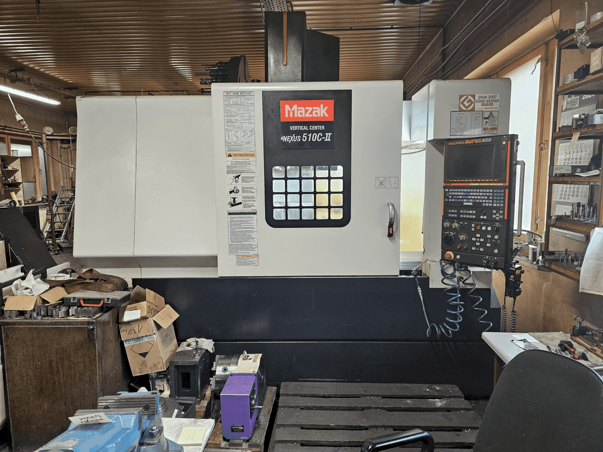 Mašīnas Mazak NEXUS VCN 510C-II pretskats