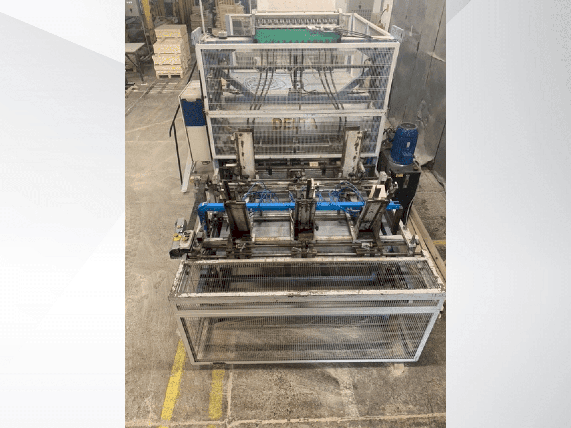 Mašīnas DELTA pallet nailing machine line pretskats