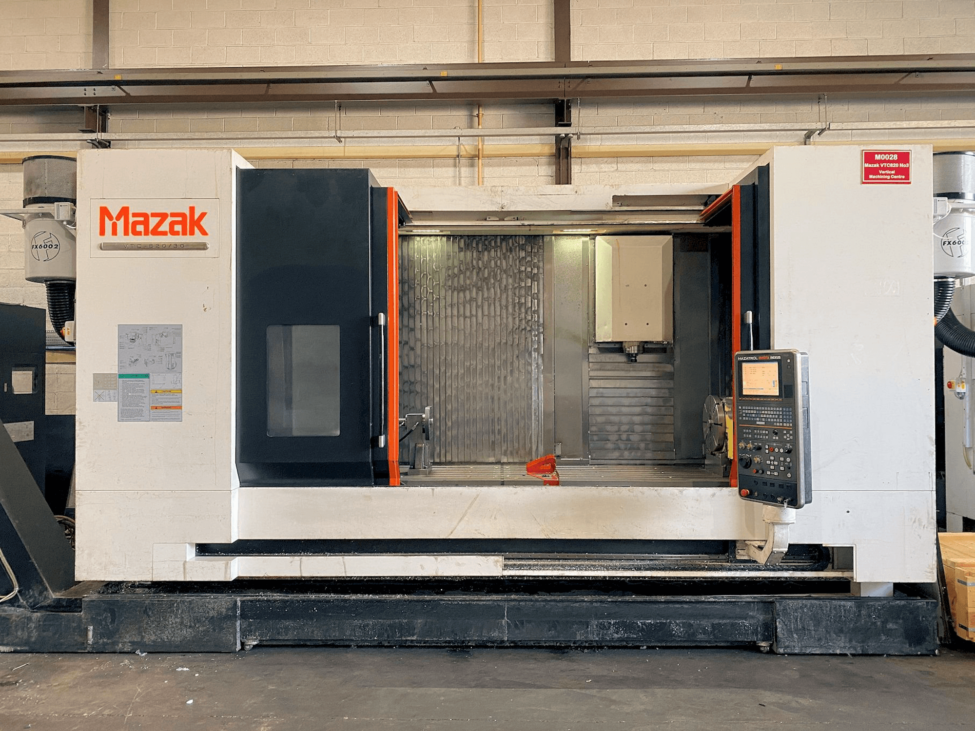 Mašīnas Mazak VTC-820/30 pretskats