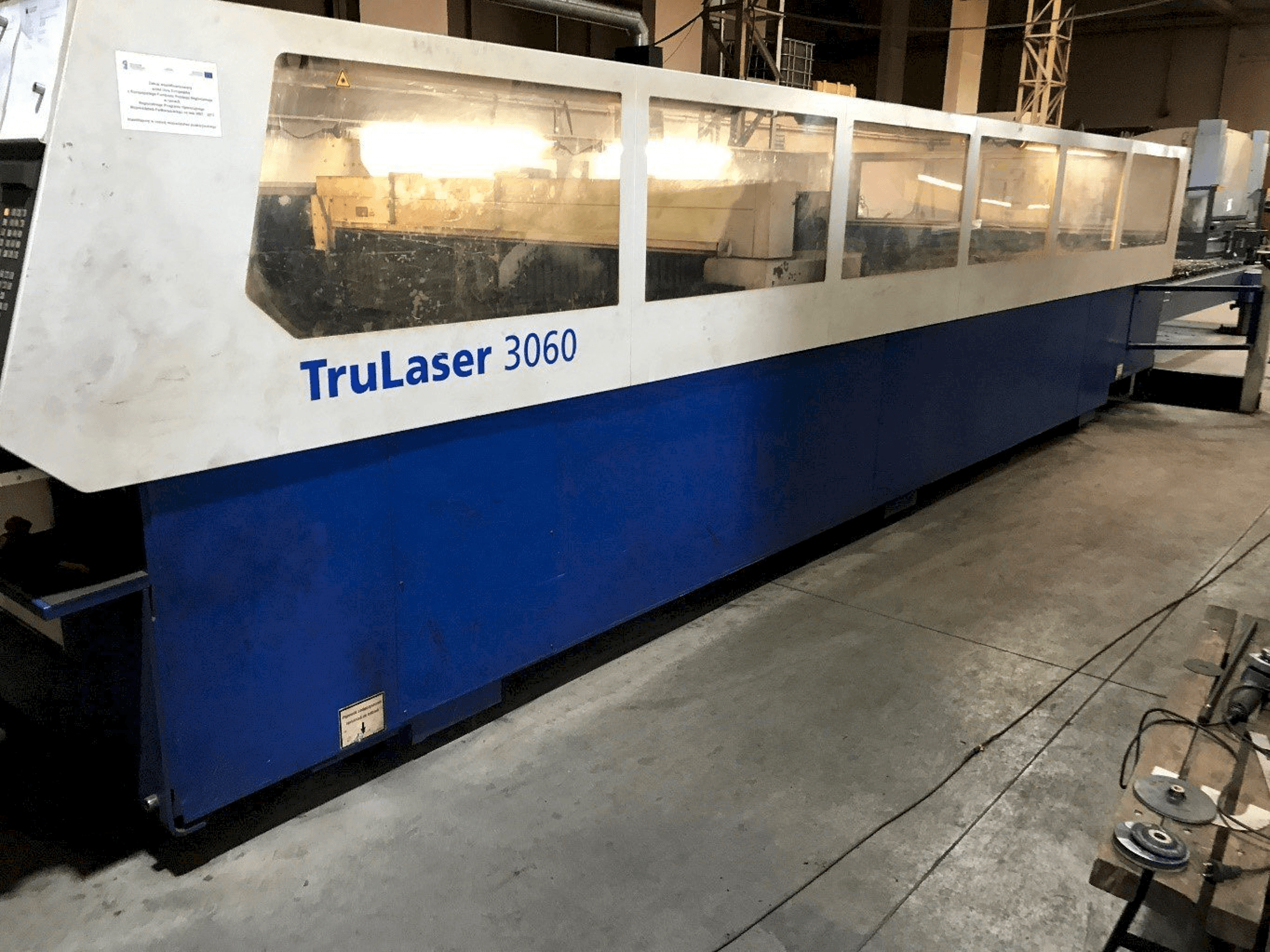 Mašīnas Trumpf Trulaser 3060 pretskats